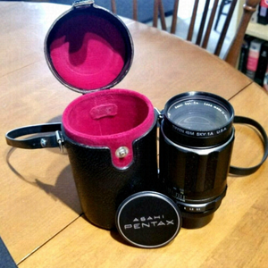 Asahi Pentax Camera Lens Takumar 3.5 135mm Super Multicoated Telephoto Skylight